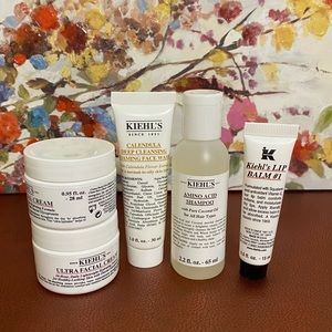 Set of 5 Kiehl’s Cream and Cleanser